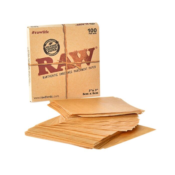 RAW PARCHMENT SQUARES 20PK - 8CM X 8CM